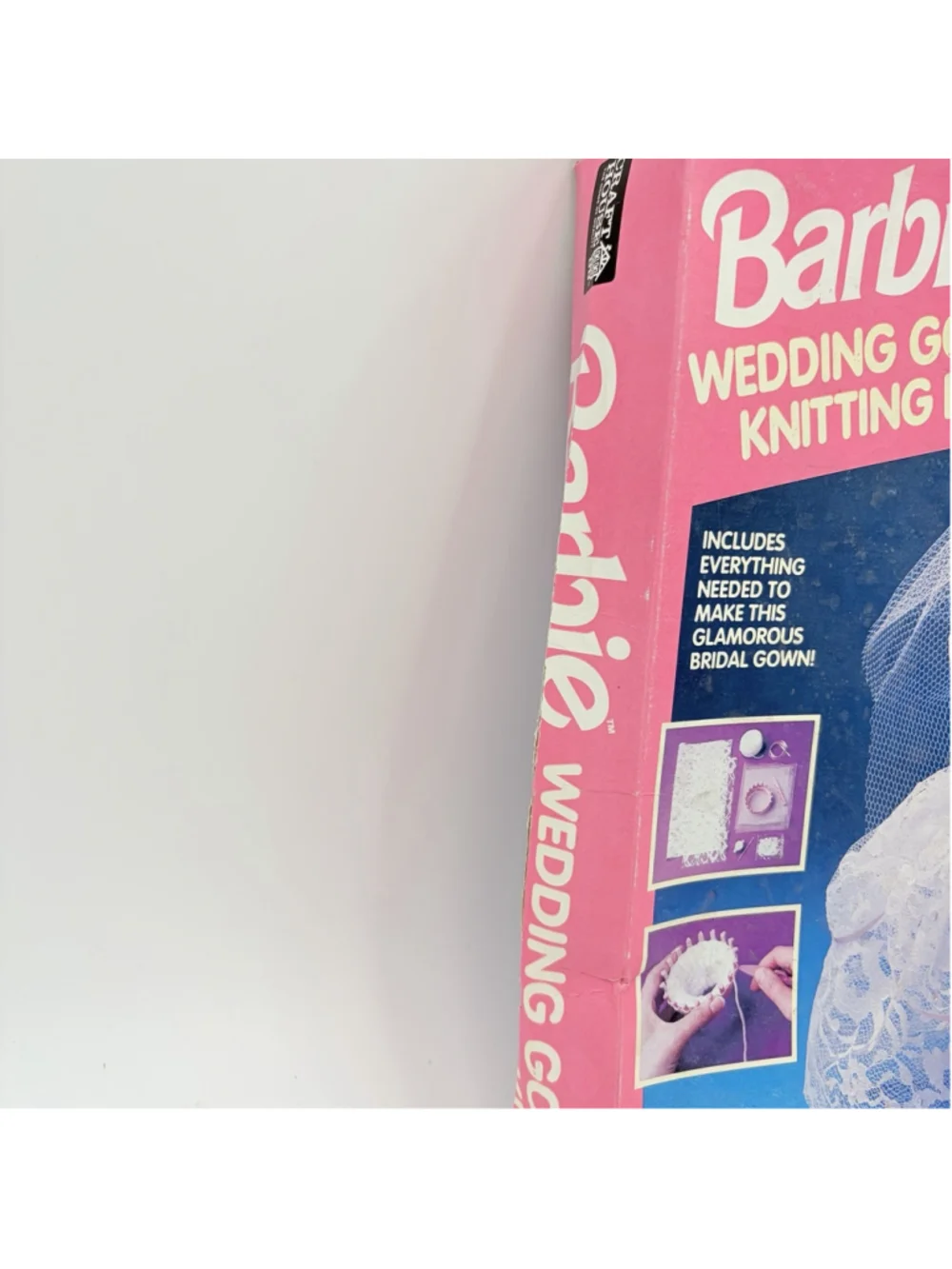 Mattel Barbie Wedding Gown Knitting Kit Color White #50539.
